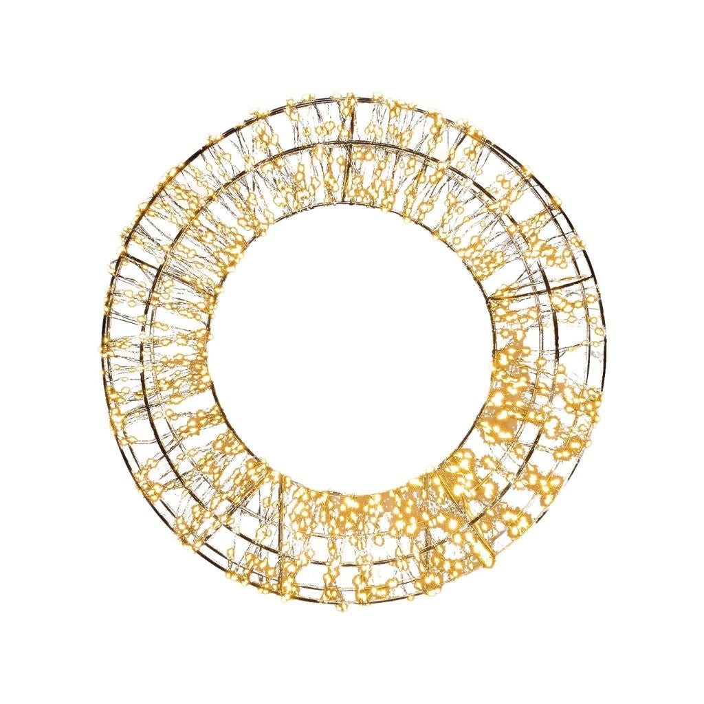 Anna's Collection Krans verlicht 1400 flash lampjes 48 x 10 cm