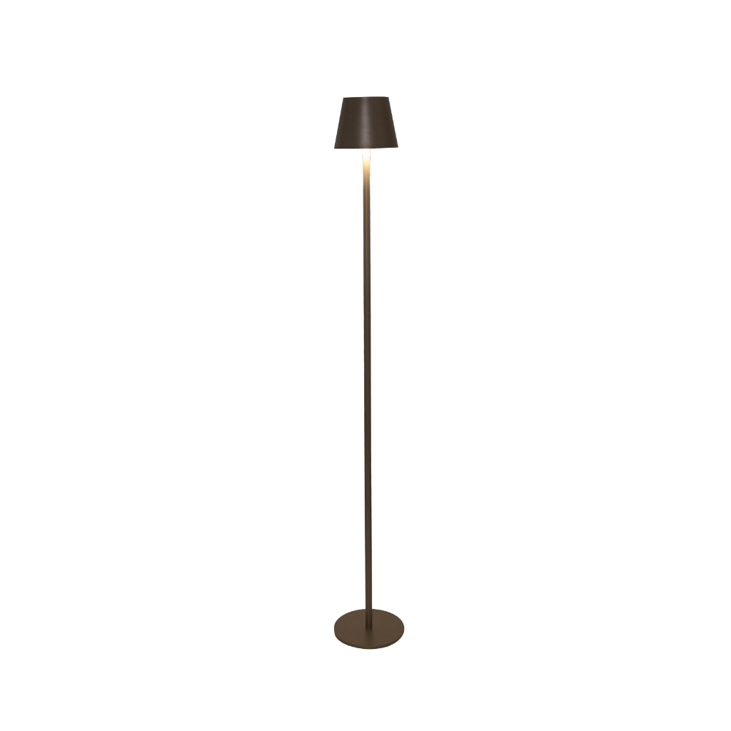 Draadloze Lamp staand mat taupe LED dimbaar 1.2 m