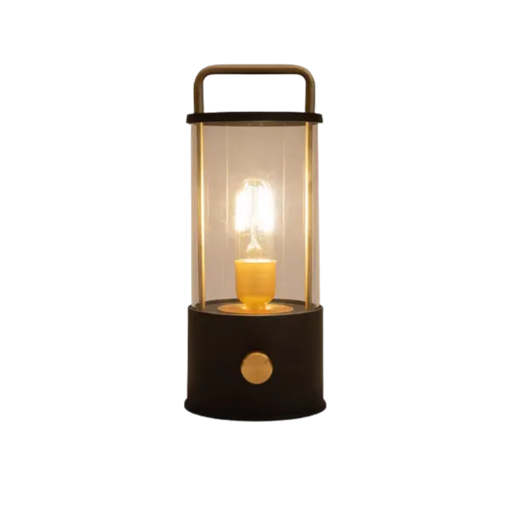 Draadloze Lantaarn mat zwart LED dimbaar 25 x 11 cm