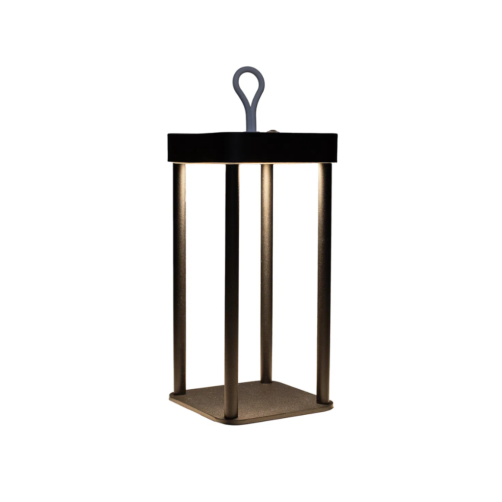 Anna's Collection Draadloze lantaarn LED zwart 12 x 24 cm