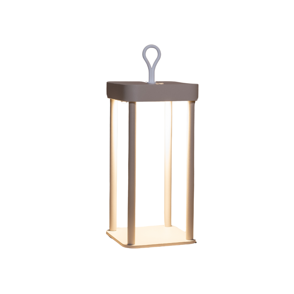 Anna's Collection Draadloze lantaarn LED zand 12 x 24 cm