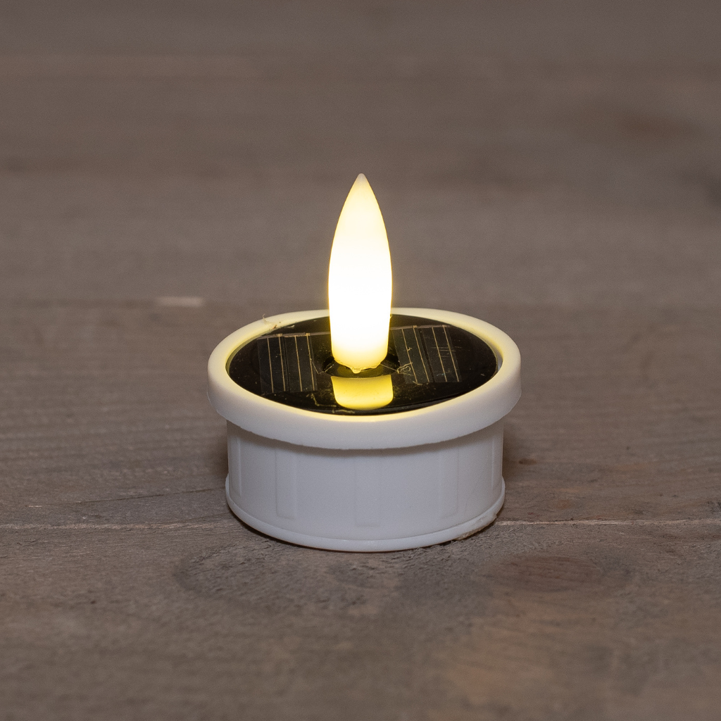 Anna's Collection Solar theelicht 3D lont 3 stuks wit