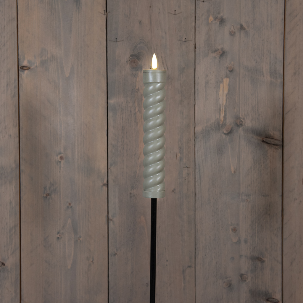 Anna's Collection Fakkel Solar swirl 3D lont zand steker 97 x 4 cm