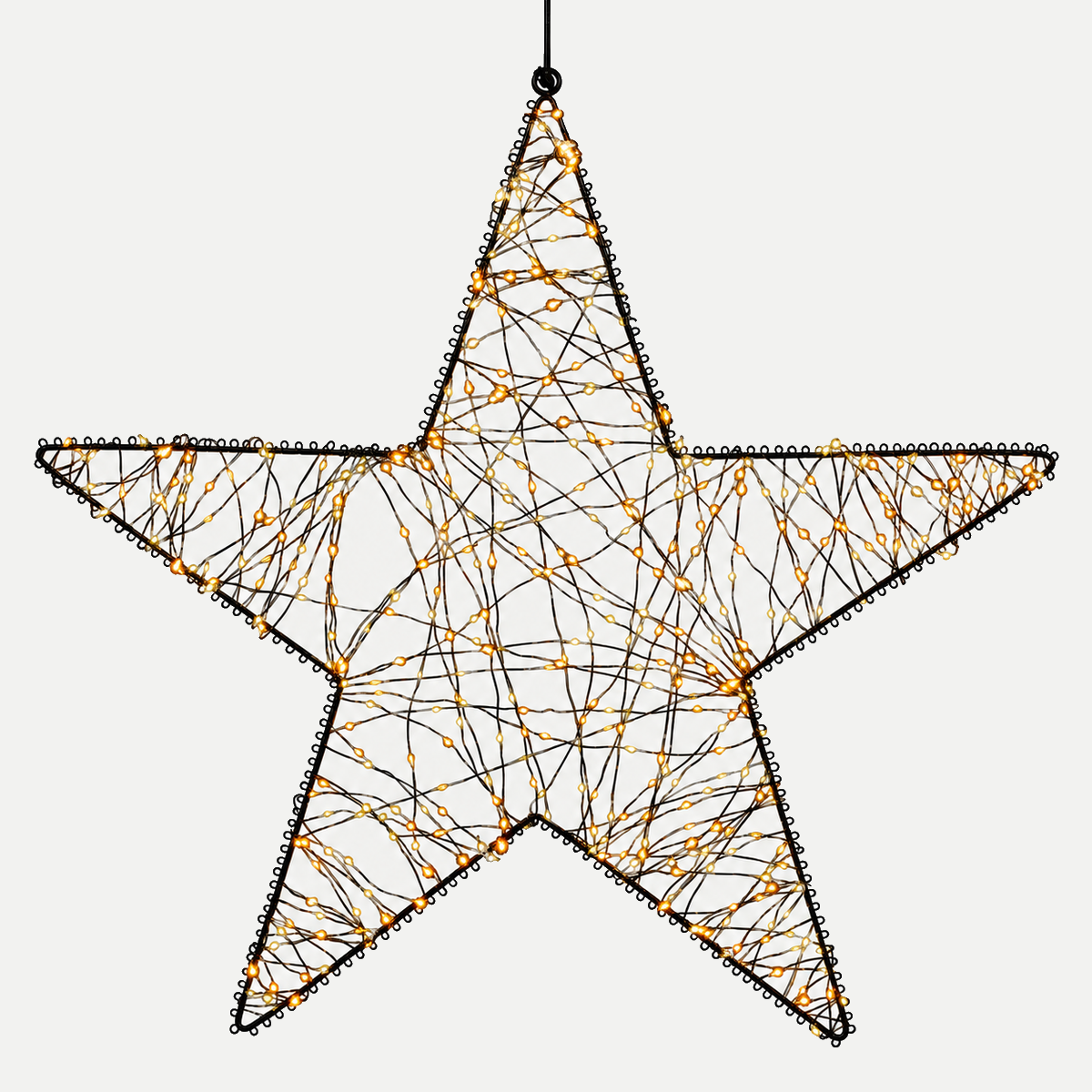 Anna's Collection Verlicht Kerstfiguur Ster Metaal Flash Klassiek Warm 500 Lampjes 56 cm