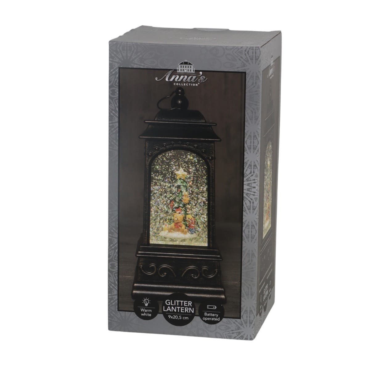 Anna's Collection Verlicht Kerstfiguur Lantaarn Kerstboom Warm Wit 20.5 x 9 cm
