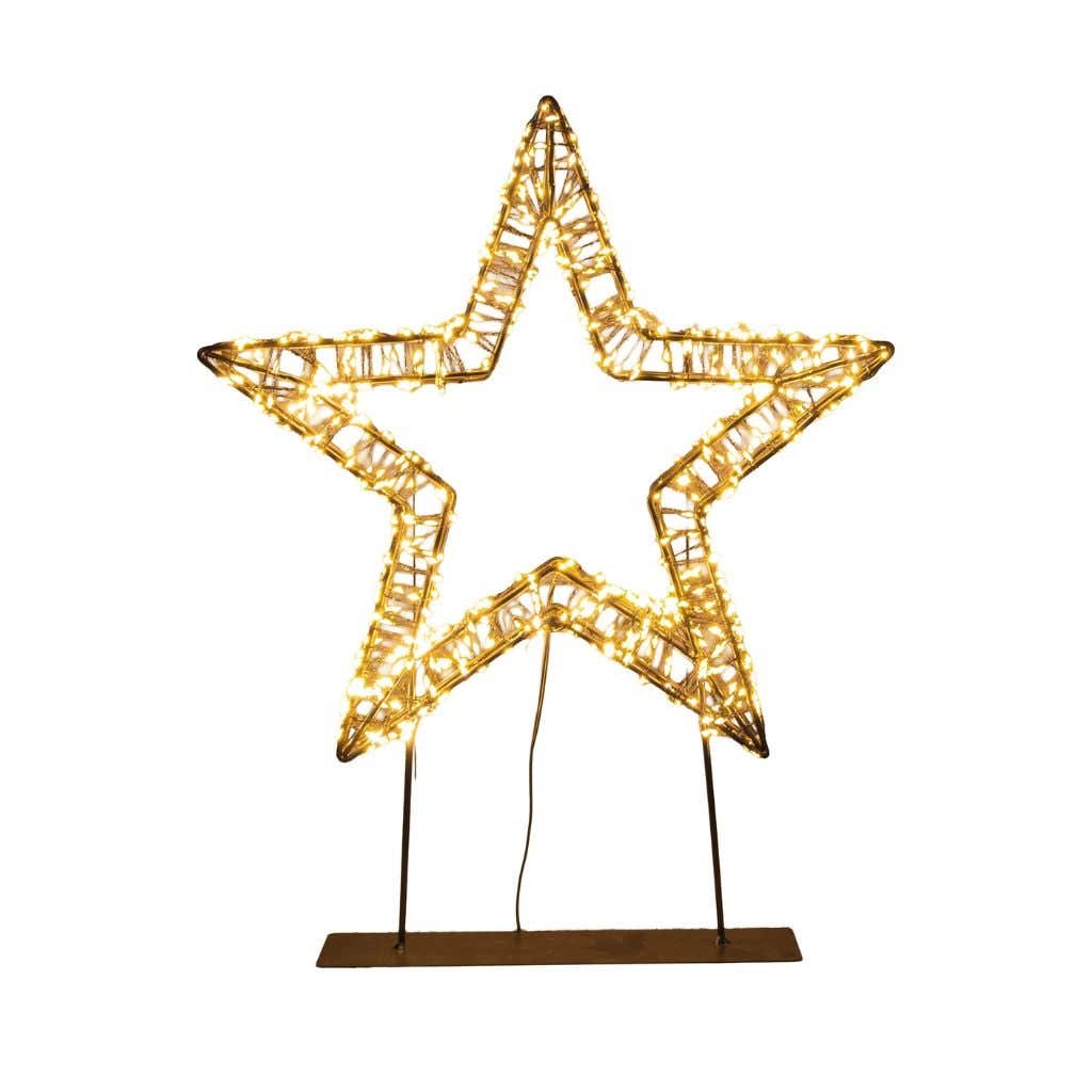 Anna's Collection Ster op voet 800 lampjes flash 36 x 3 cm