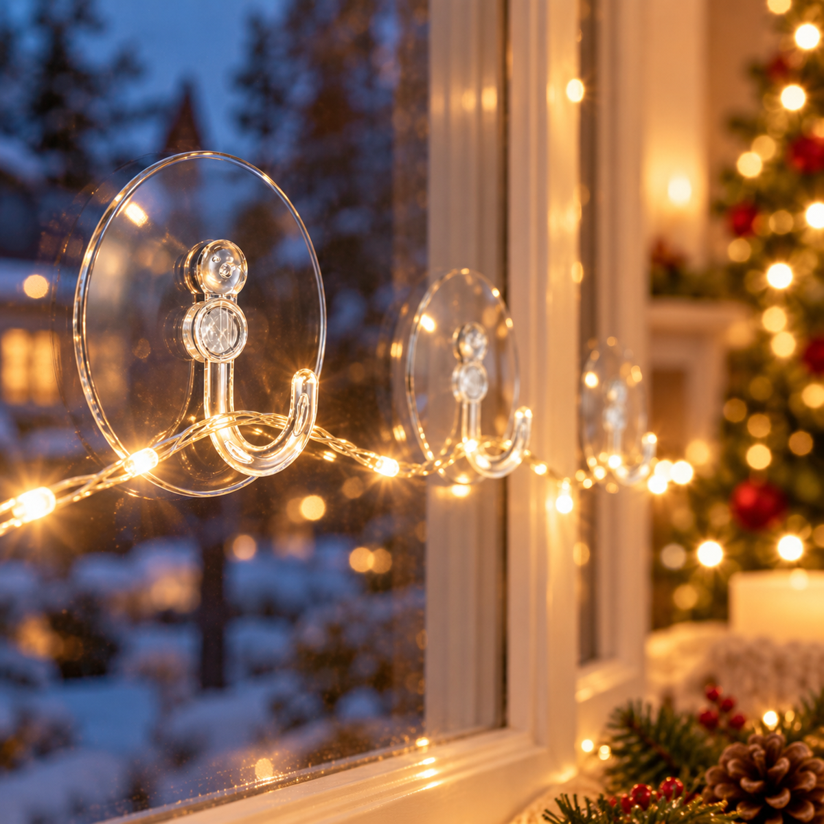 Anna's Collection Kerstverlichting Zuignap 3 Stuks 6 cm