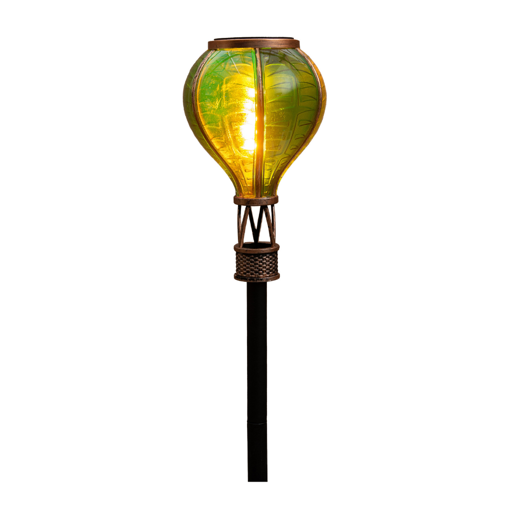 Anna's Collection Tuinsteker Luchtballon Solar Groen 11 x 57 cm
