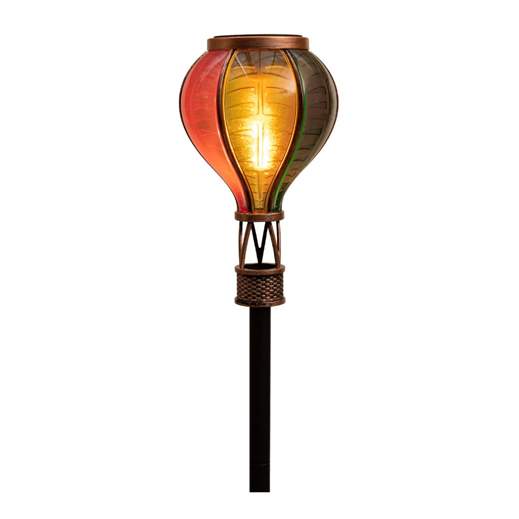 Anna's Collection Tuinsteker Solar Luchtballon Multi 11 x 57 cm