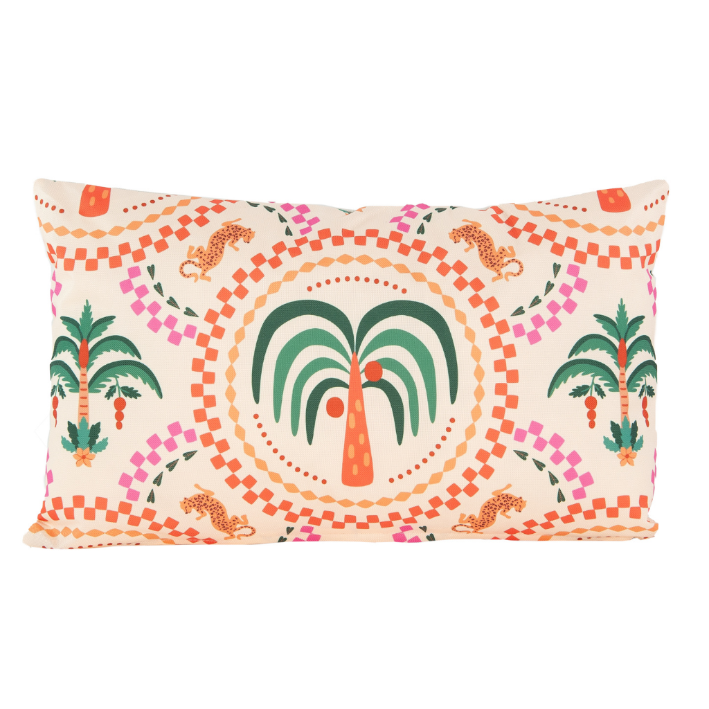 Anna's Collection Sierkussen Buiten Palmboom 30 x 50 cm