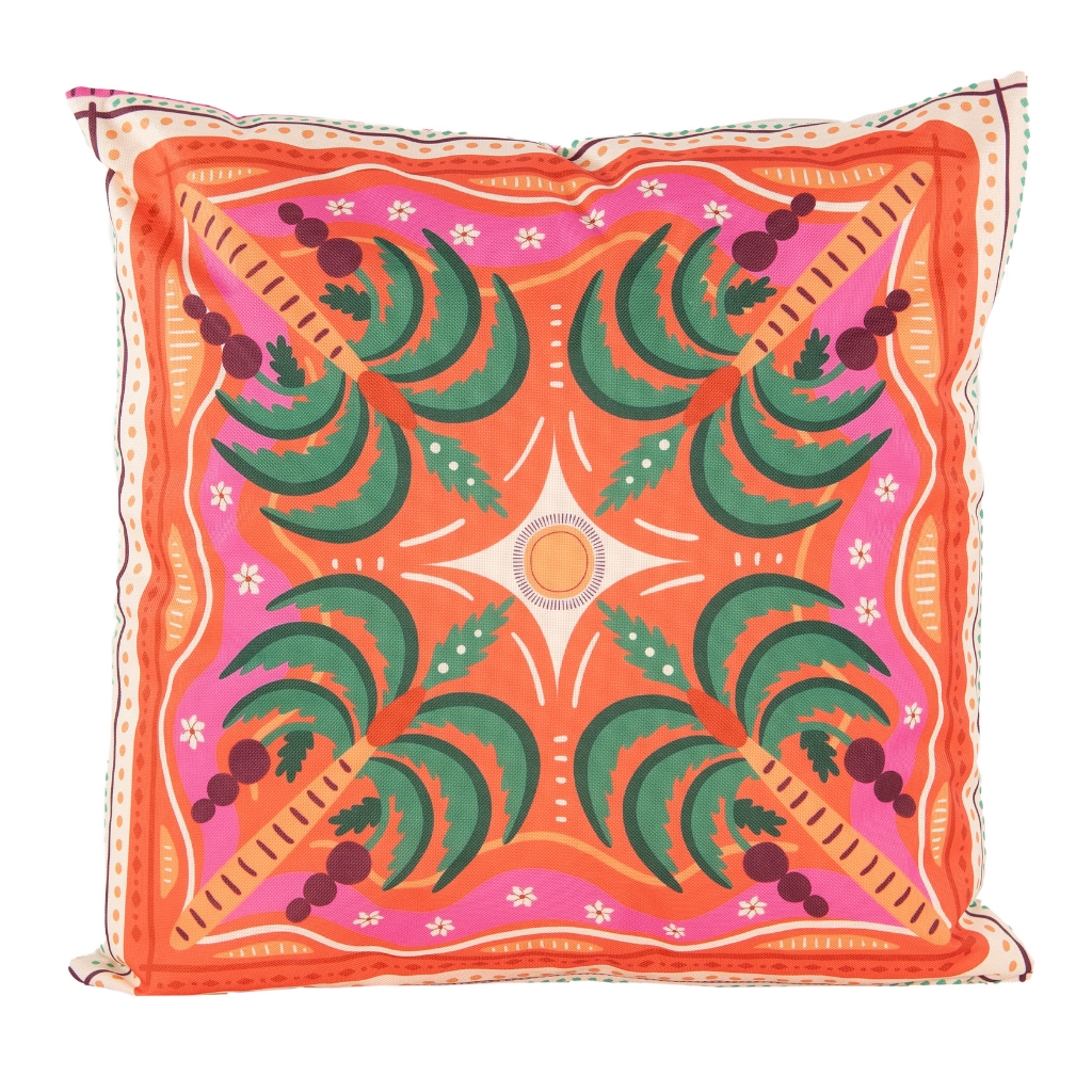 Anna's Collection Sierkussen Buiten Palmboom Kleur 45 x 45 cm