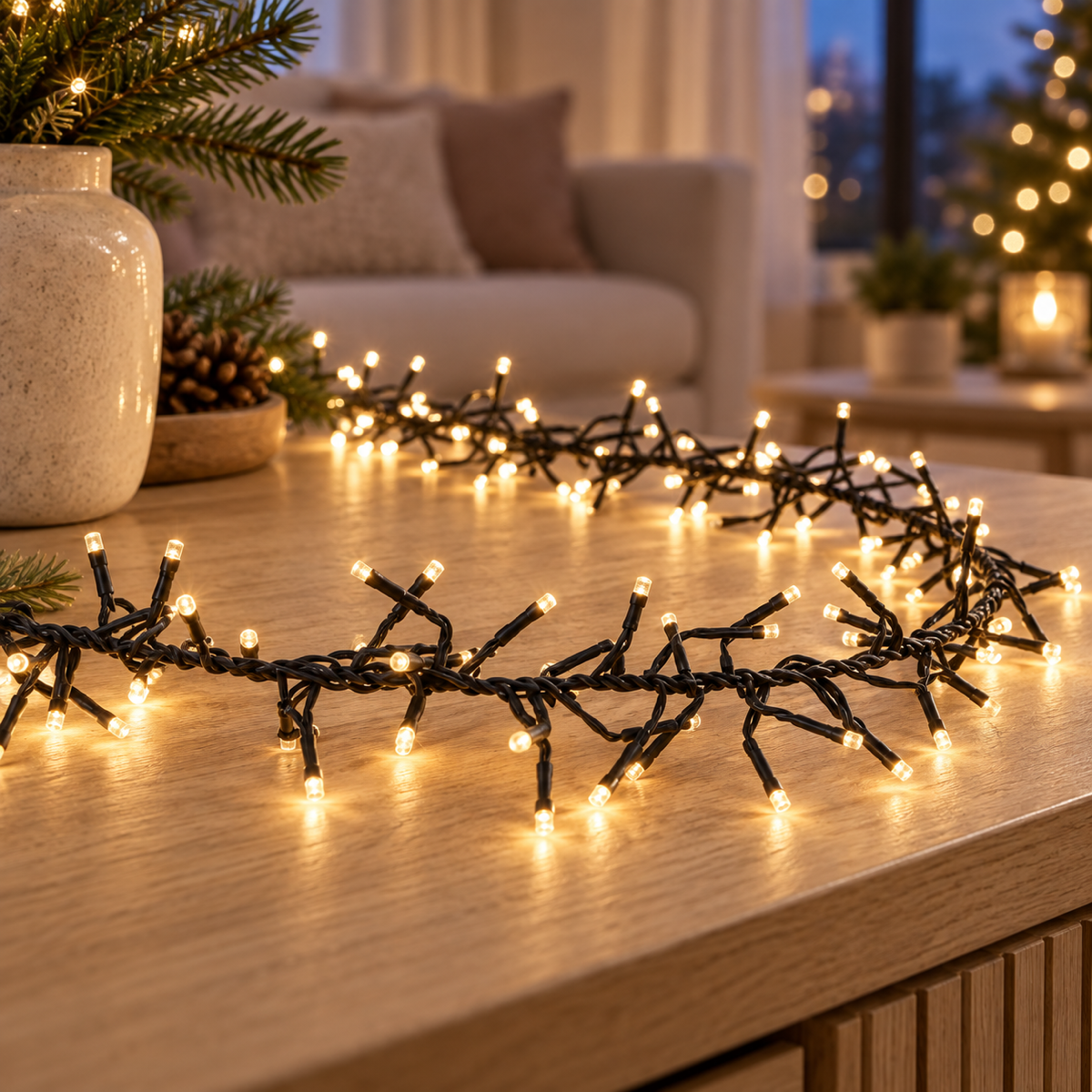 Anna's Collection Clusterverlichting Licht Goud 768 Lampjes 4.5 m