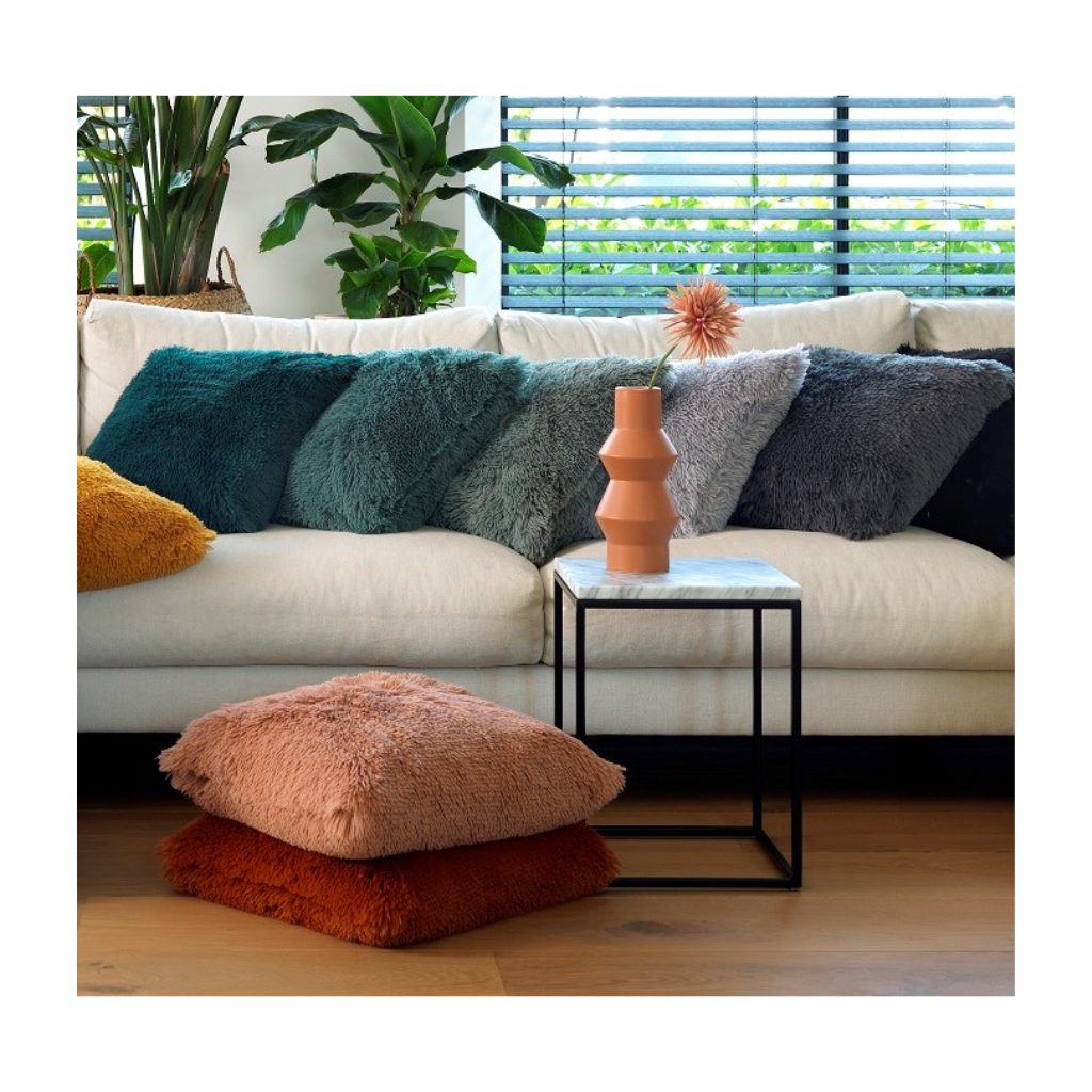 Dutch Decor Sierkussen Fluffy sagebrush green 45 x 45 cm