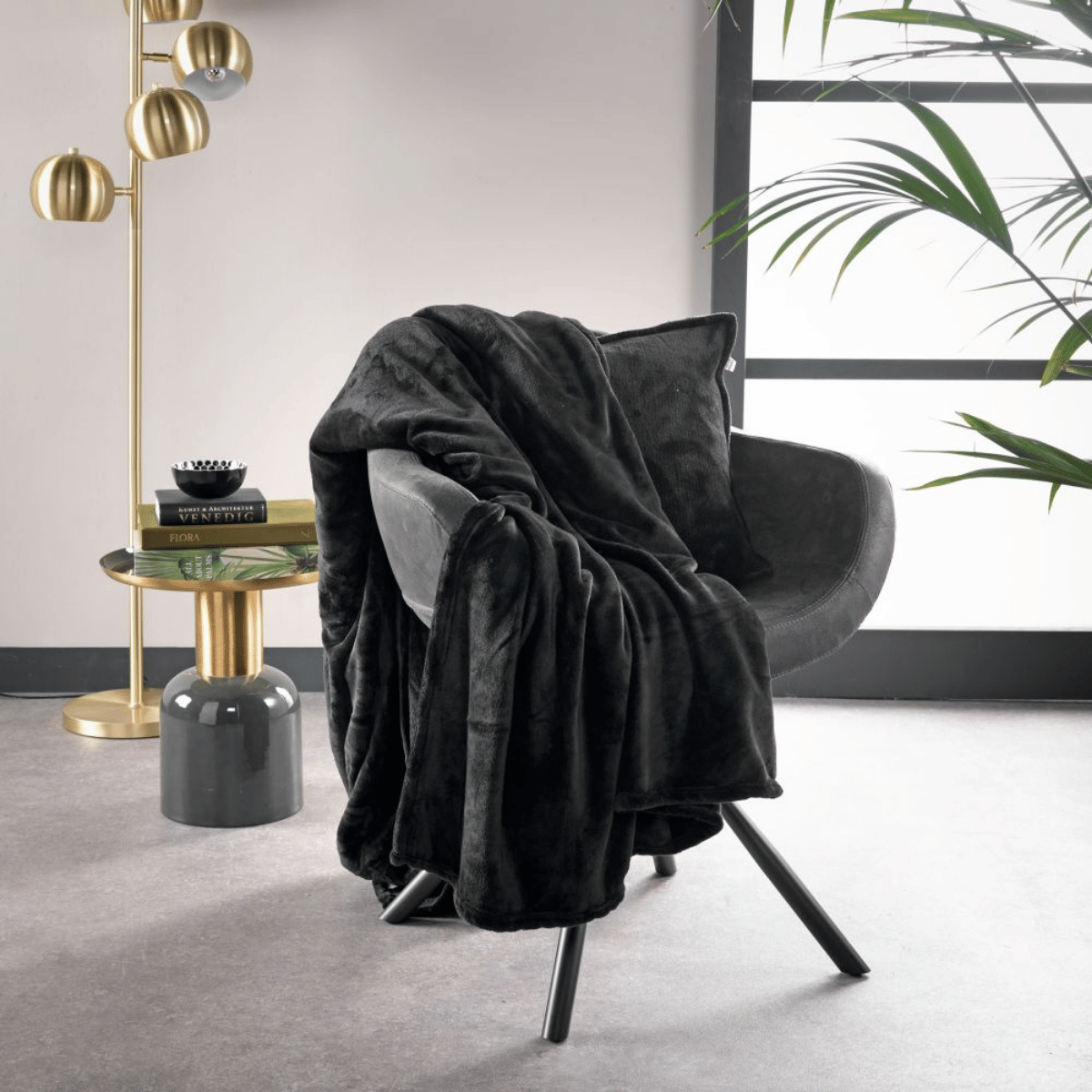 Dutch Decor Plaid Billy raven 150 x 200 cm