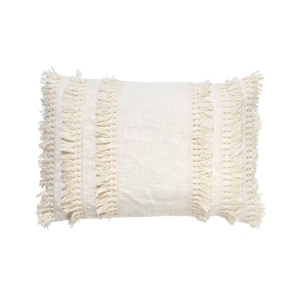 Dutch Decor Sierkussen Fara snow white 40 x 60 cm