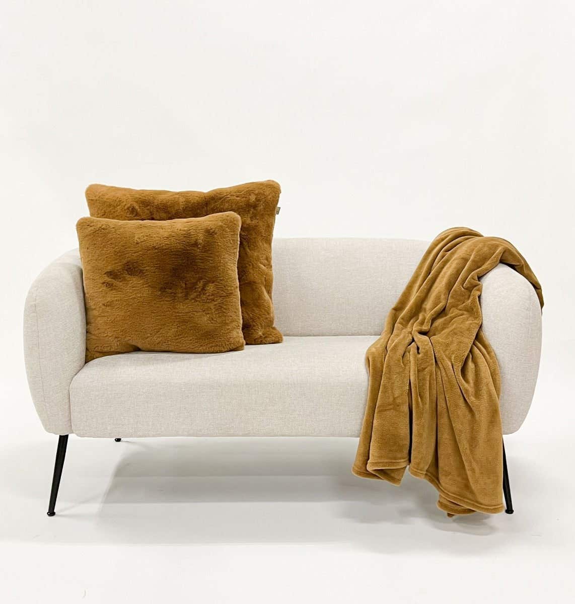 Dutch Decor Sierkussen Zaya tobacco brown 45 x 45 cm