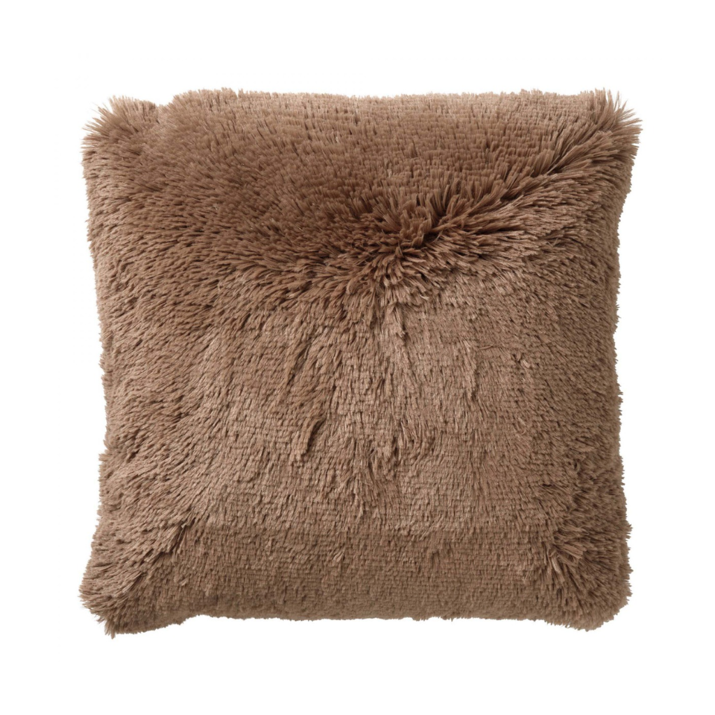 Dutch Decor Sierkussen Fluffy tobacco brown 60 x 60 cm