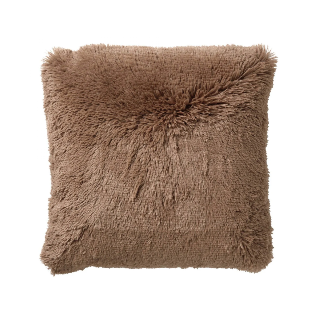 Dutch Decor Sierkussen Fluffy tobacco brown 45 x 45 cm