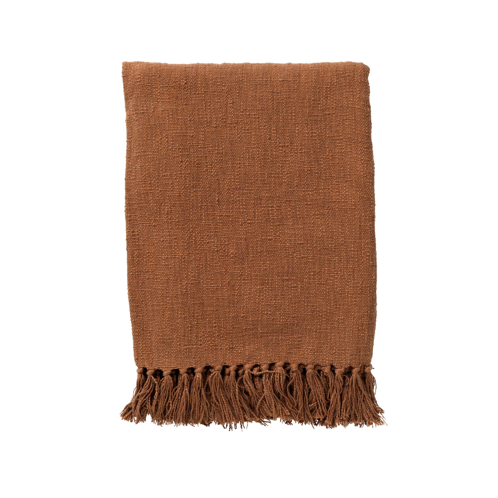 Dutch Decor Plaid June tobacco brown 140 x 180 cm