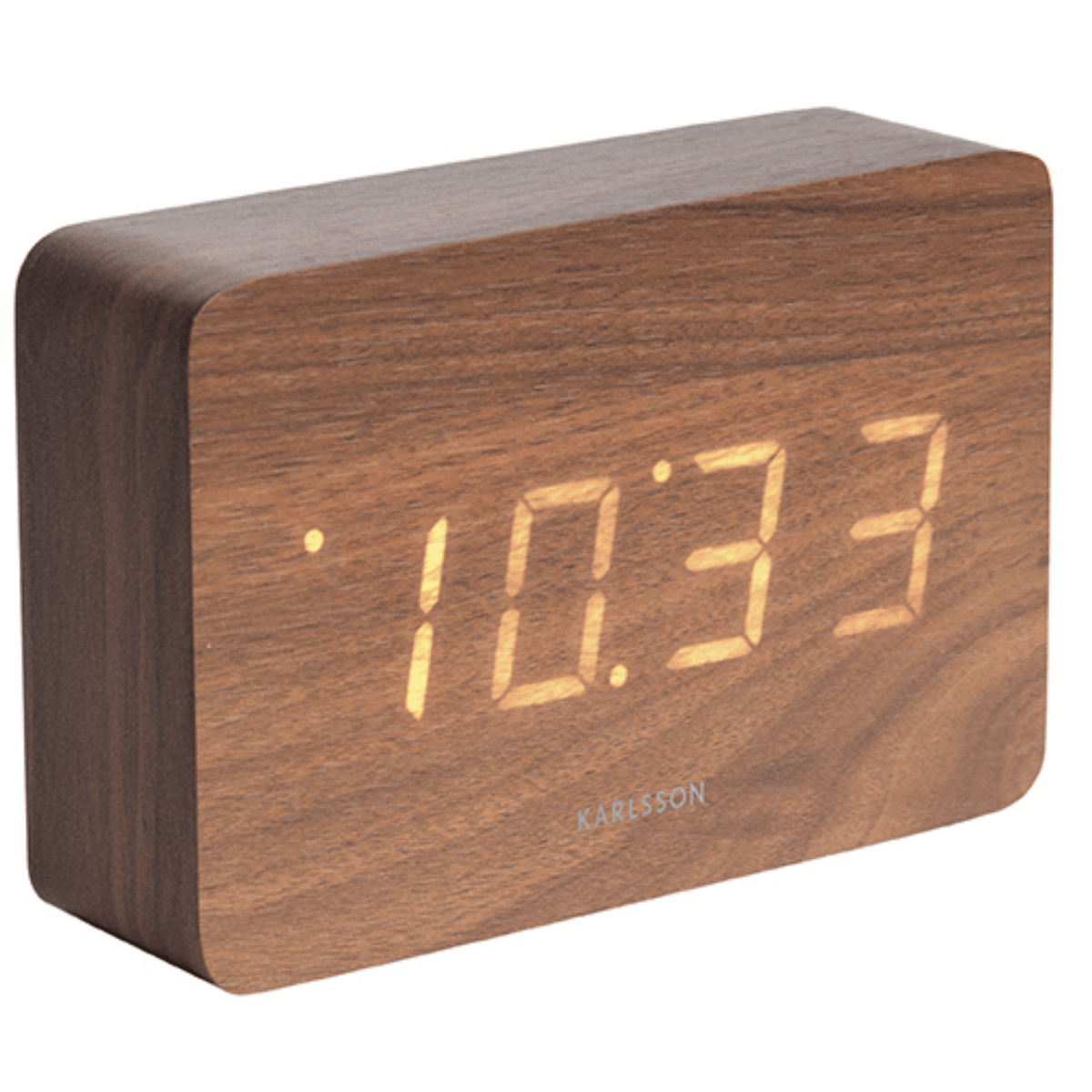 Karlsson Wekker Vierkant Houtfineer Wit LED