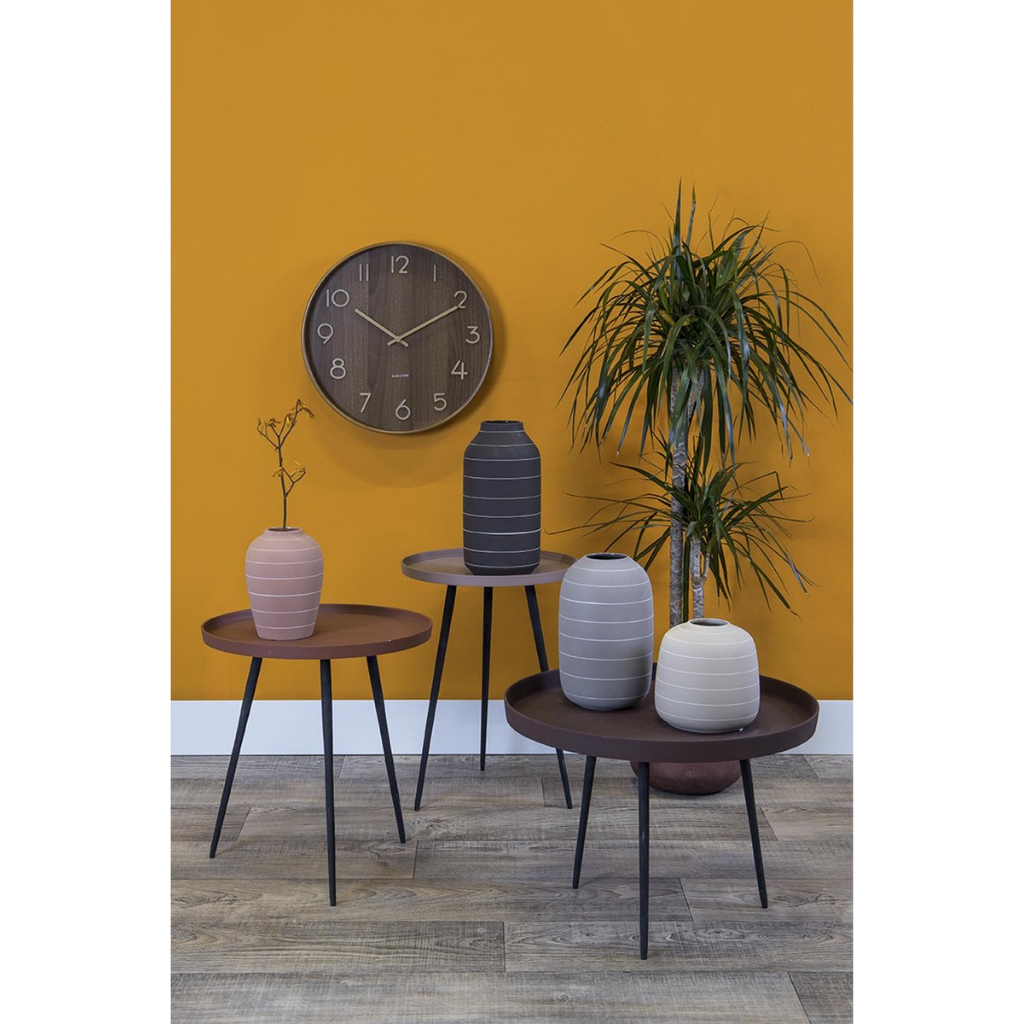 Karlsson Wandklok Pure Donker Lindehout medium