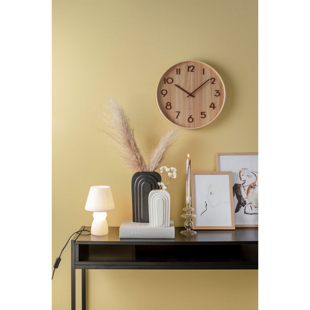 Karlsson Wandklok Pure Medium Lichtbruin