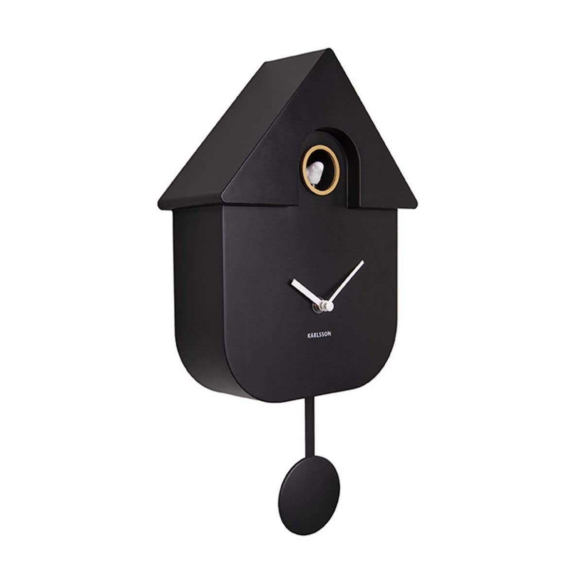 Karlsson Wandklok Moderne Koekoeksklok Zwart