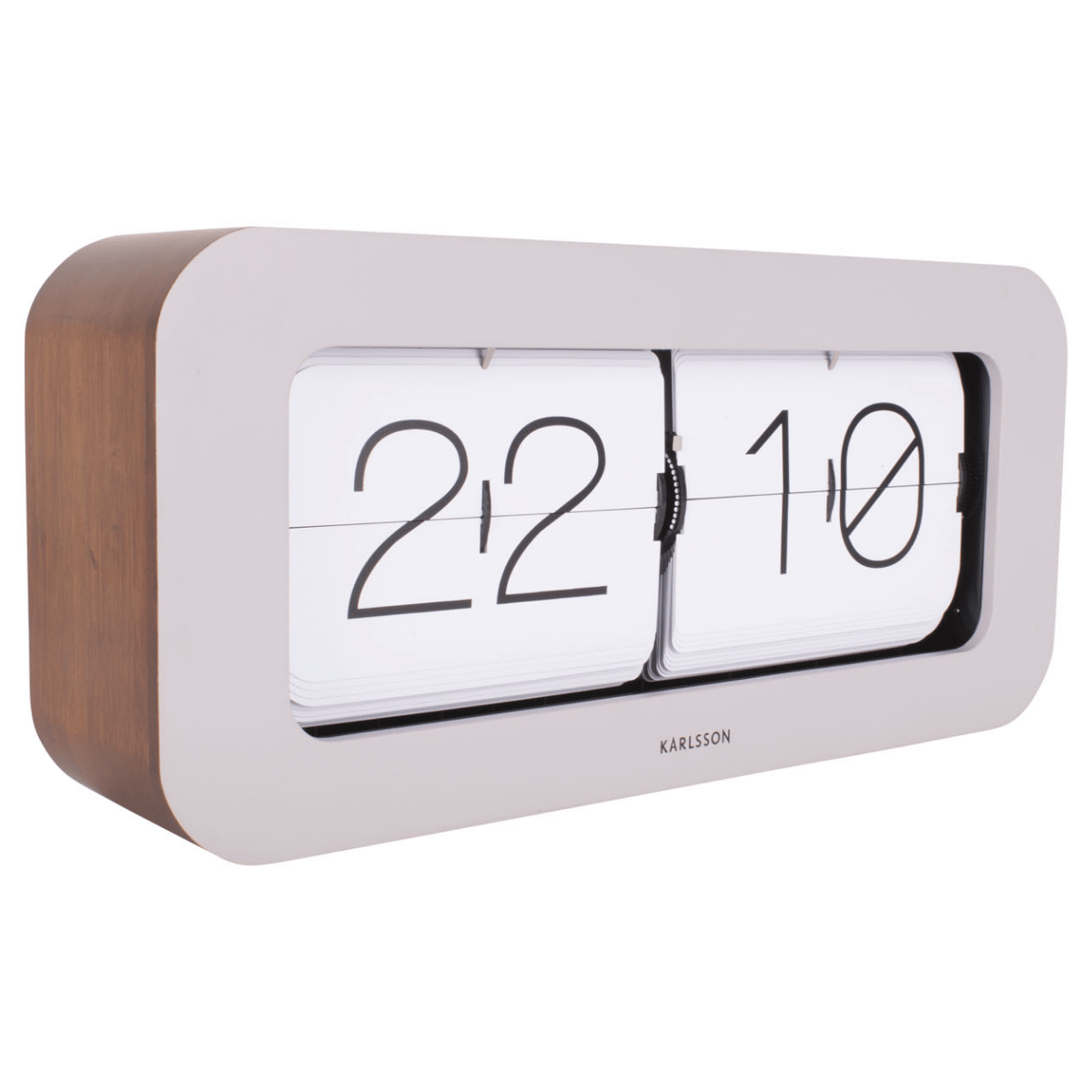 Karlsson Flipklok Matiz Bamboe Grijs