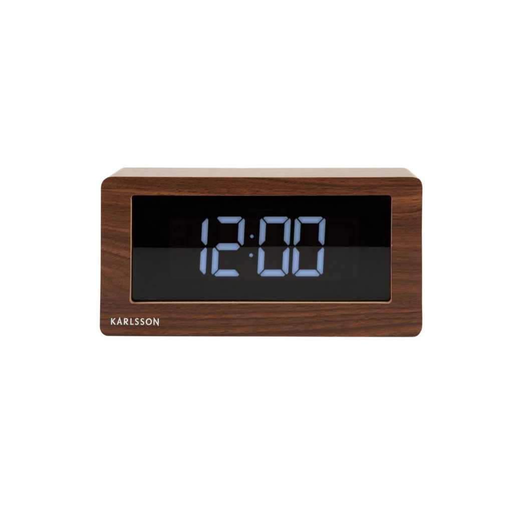Karlsson Tafelklok Boxed LED Fineer