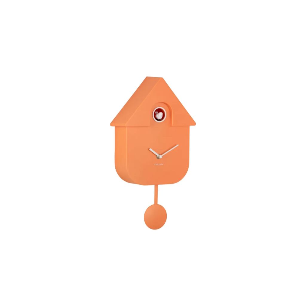 Karlsson Wandklok Moderne Koekoeksklok Oranje