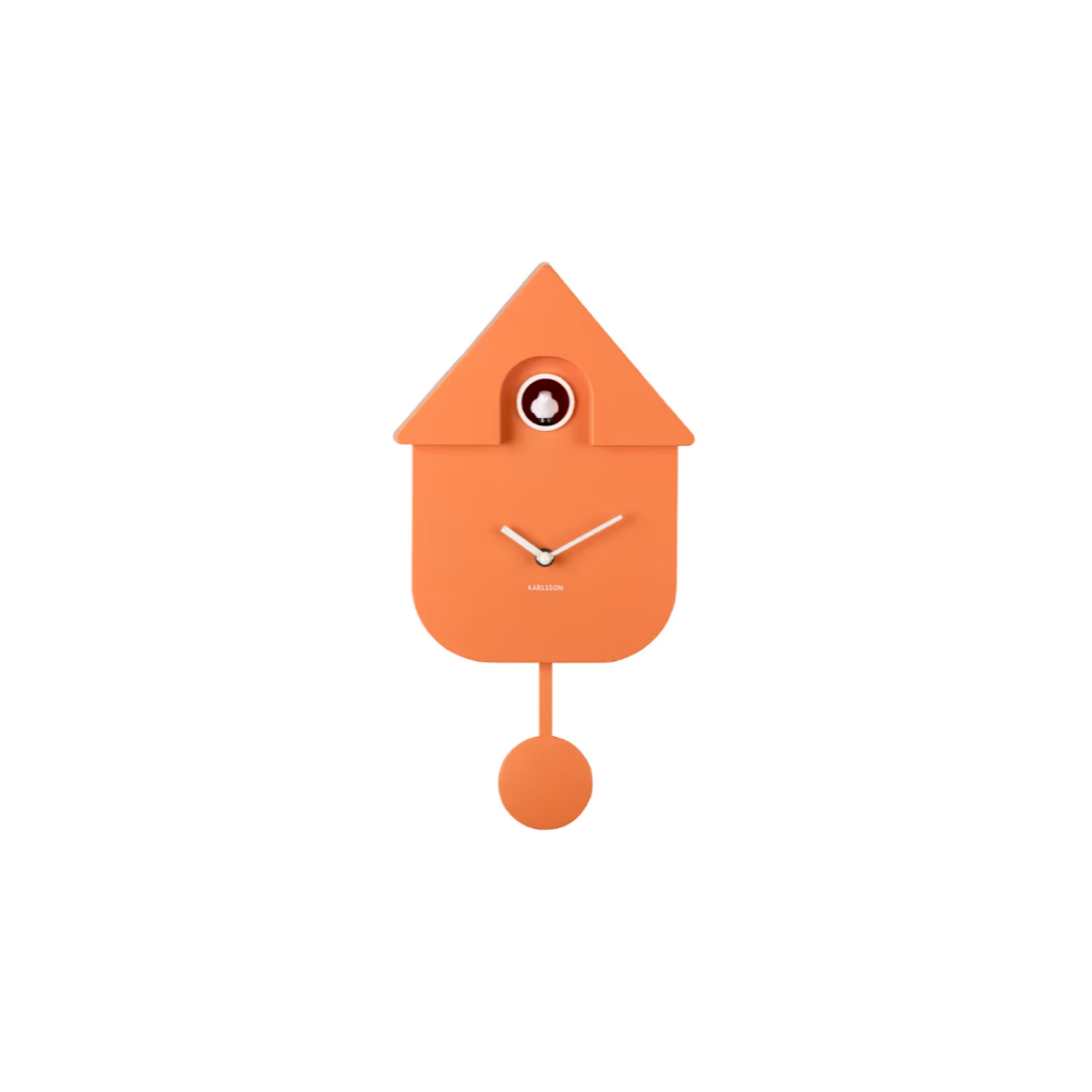 Karlsson Wandklok Moderne Koekoeksklok Oranje