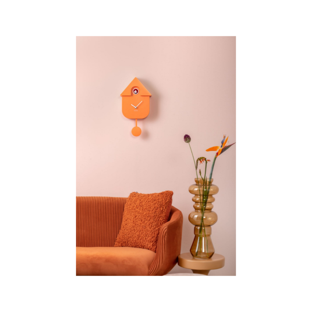 Karlsson Wandklok Moderne Koekoeksklok Oranje