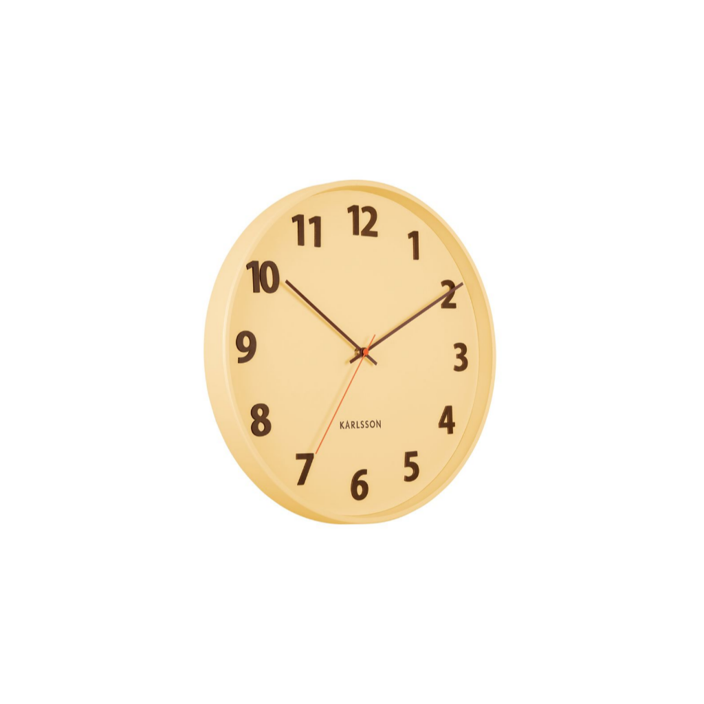 Karlsson Wandklok Summertime Hout Geel