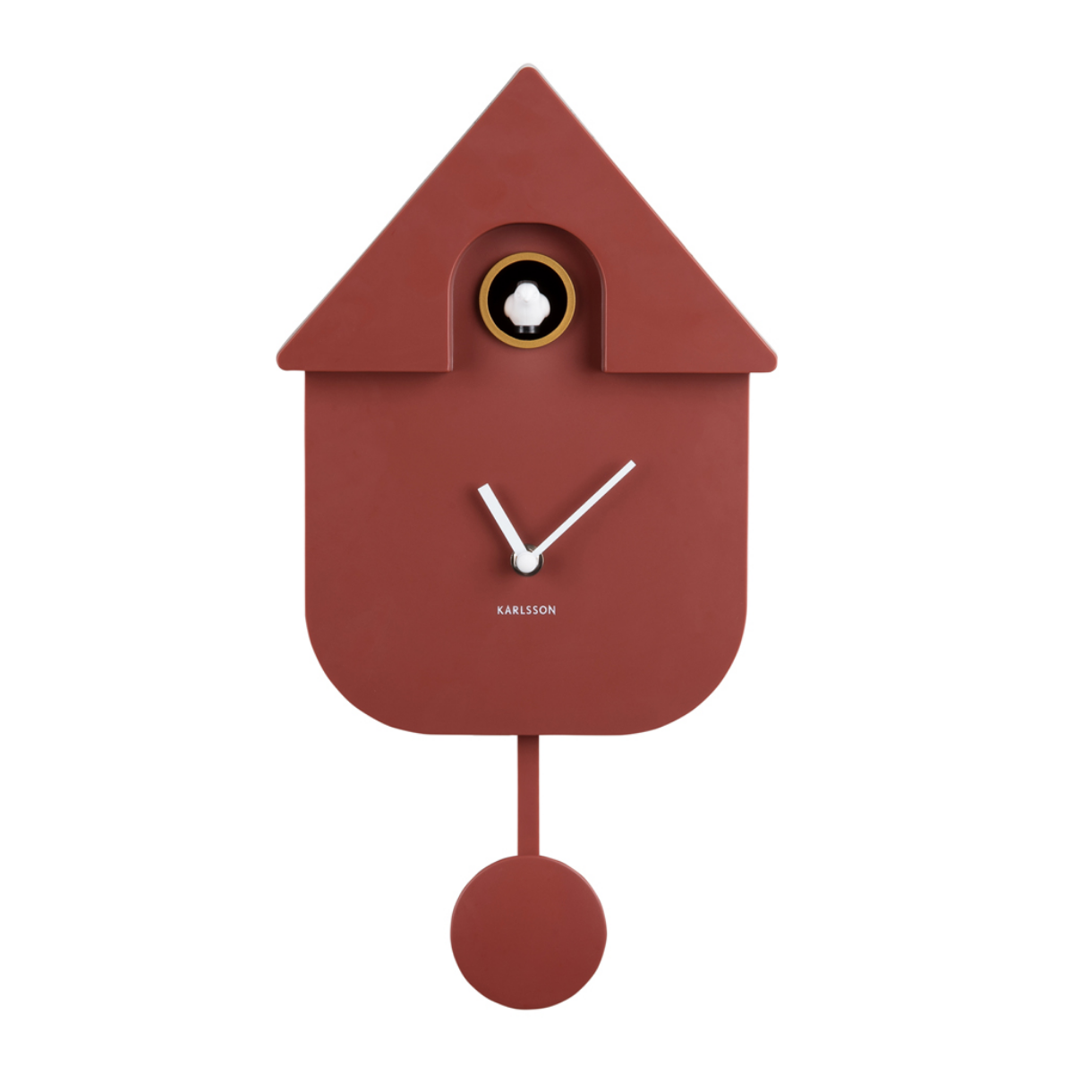 Karlsson Wandklok Modern Koekoeksklok Rood 8.5 x 21.5 x 41 cm