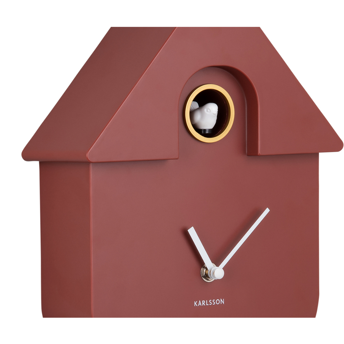 Karlsson Wandklok Modern Koekoeksklok Rood 8.5 x 21.5 x 41 cm