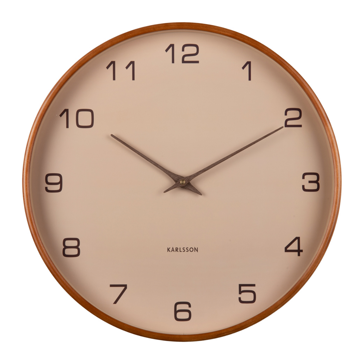 Karlsson Wandklok Acento Hout Zandbruin 40 x 5 cm