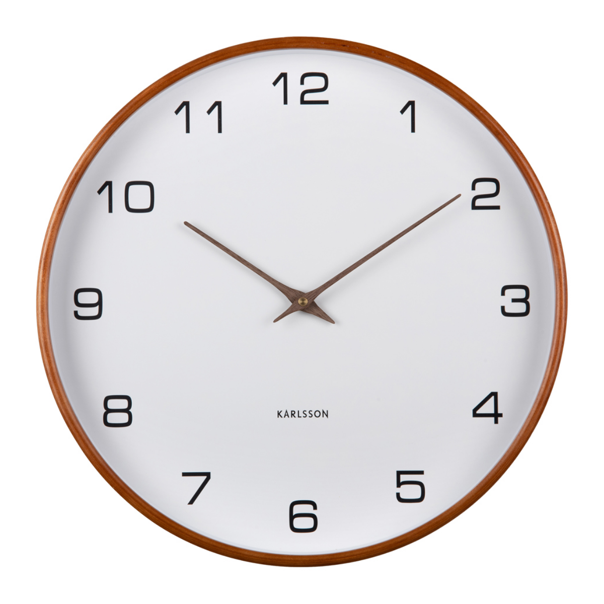 Karlsson Wandklok Acento Hout Wit 40 x 5 cm