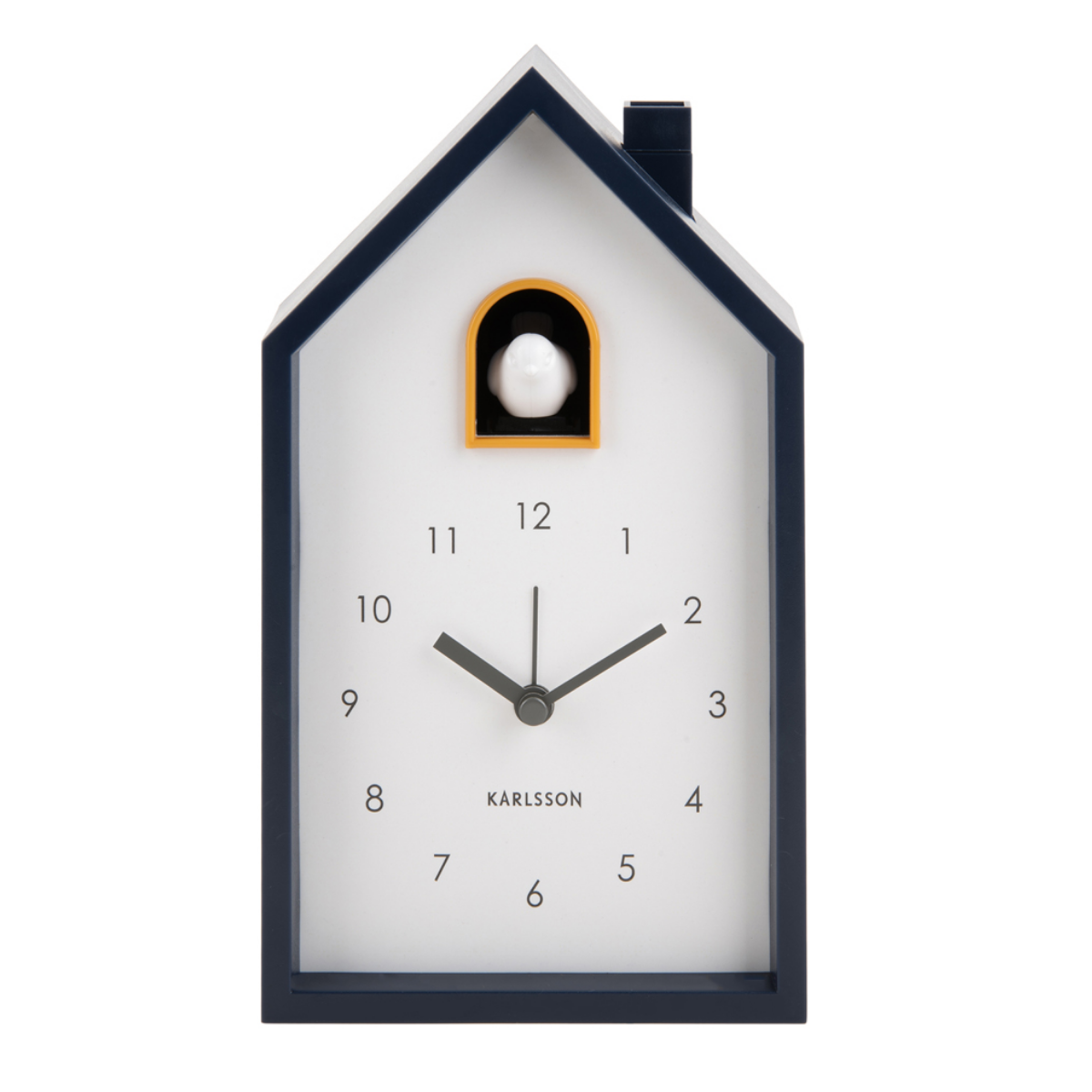 Karlsson Wekker Modern Koekoeksklok Donkerblauw 12 x 6 x 20 cm