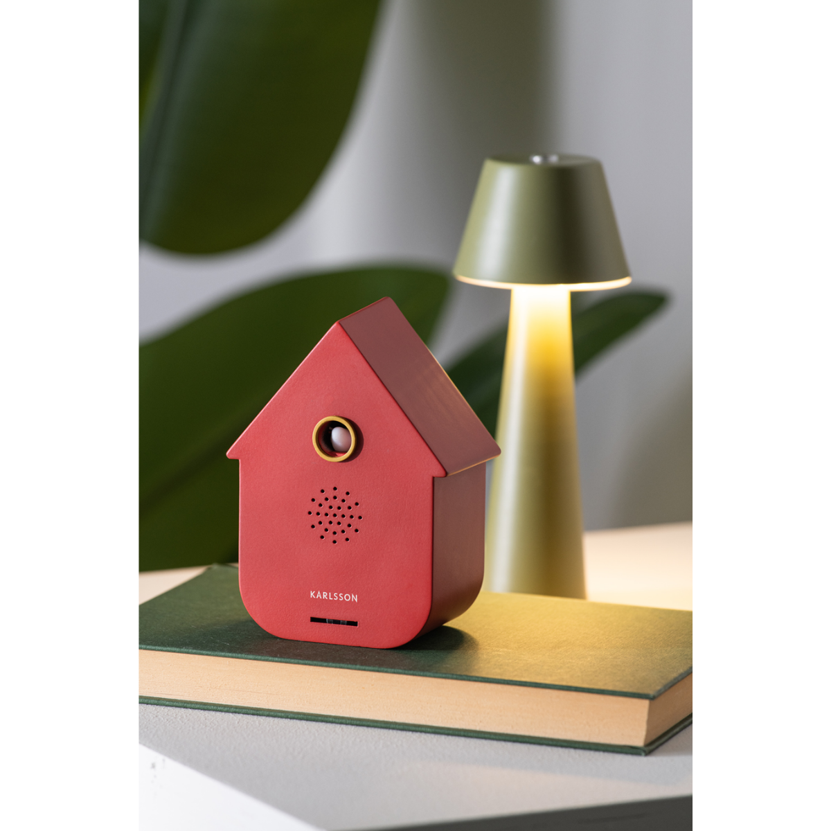 Karlsson Soundbox Modern Koekoeksklok Rood 12 x 7.5 x 11.5 cm