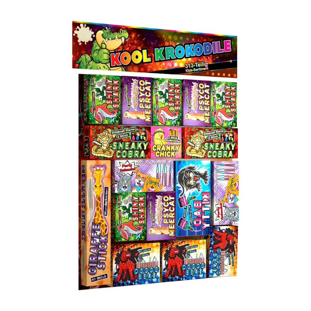 Lesli vuurwerk Kool Krokodile