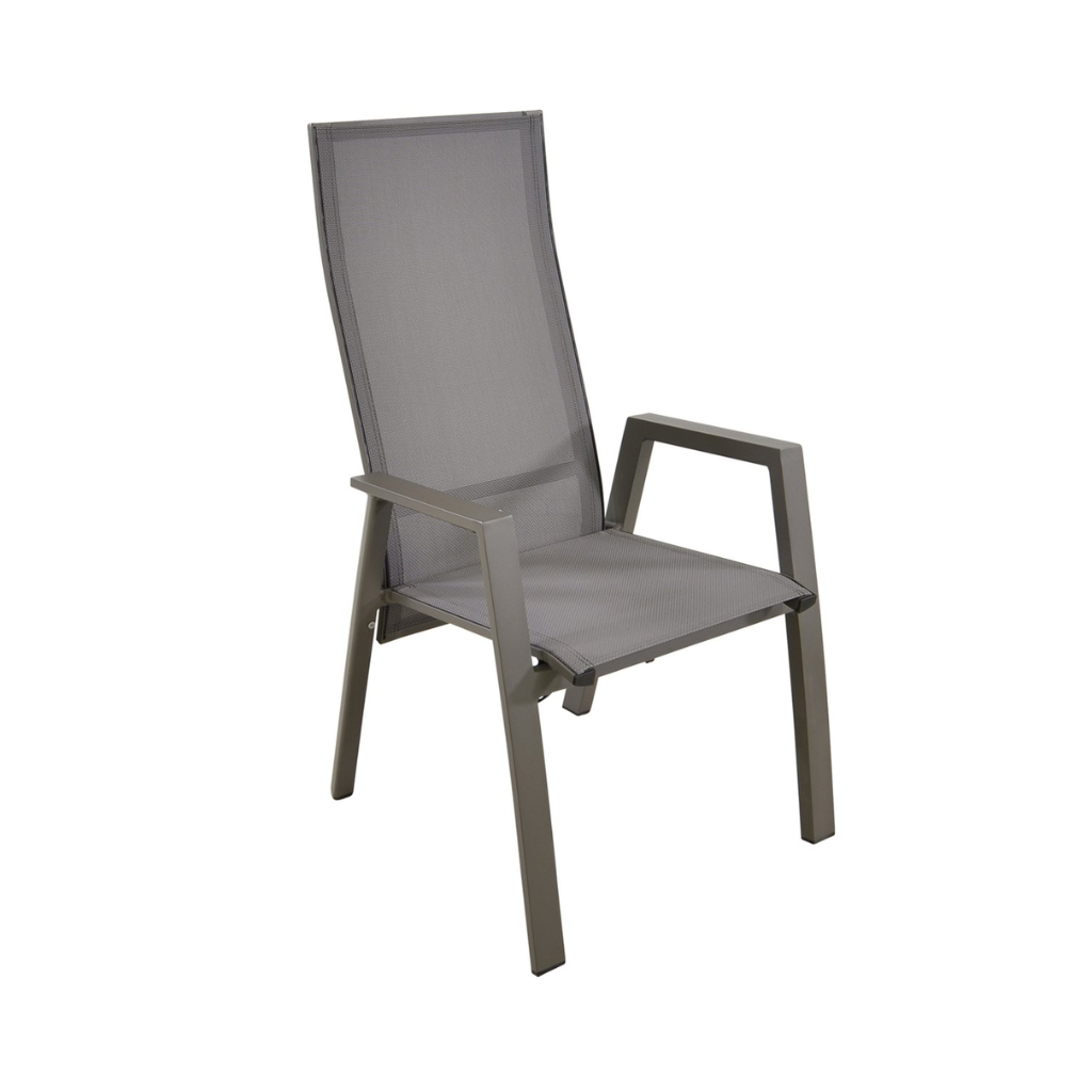 Outdoor Living Stapelstoel Amir Pardo Taupe 59.5 x 70 x 112 cm
