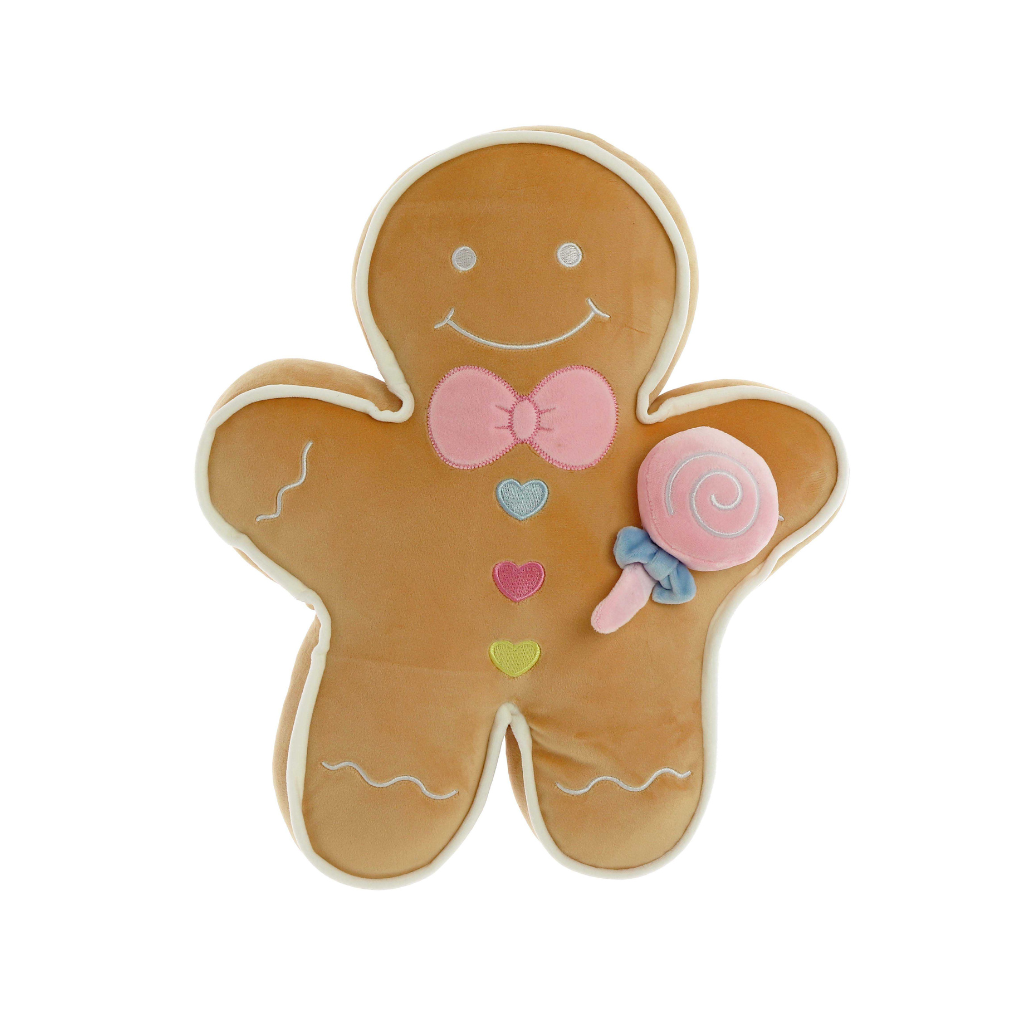 Unique Living Kussen Xmas icons gingerbread bruin 40 cm