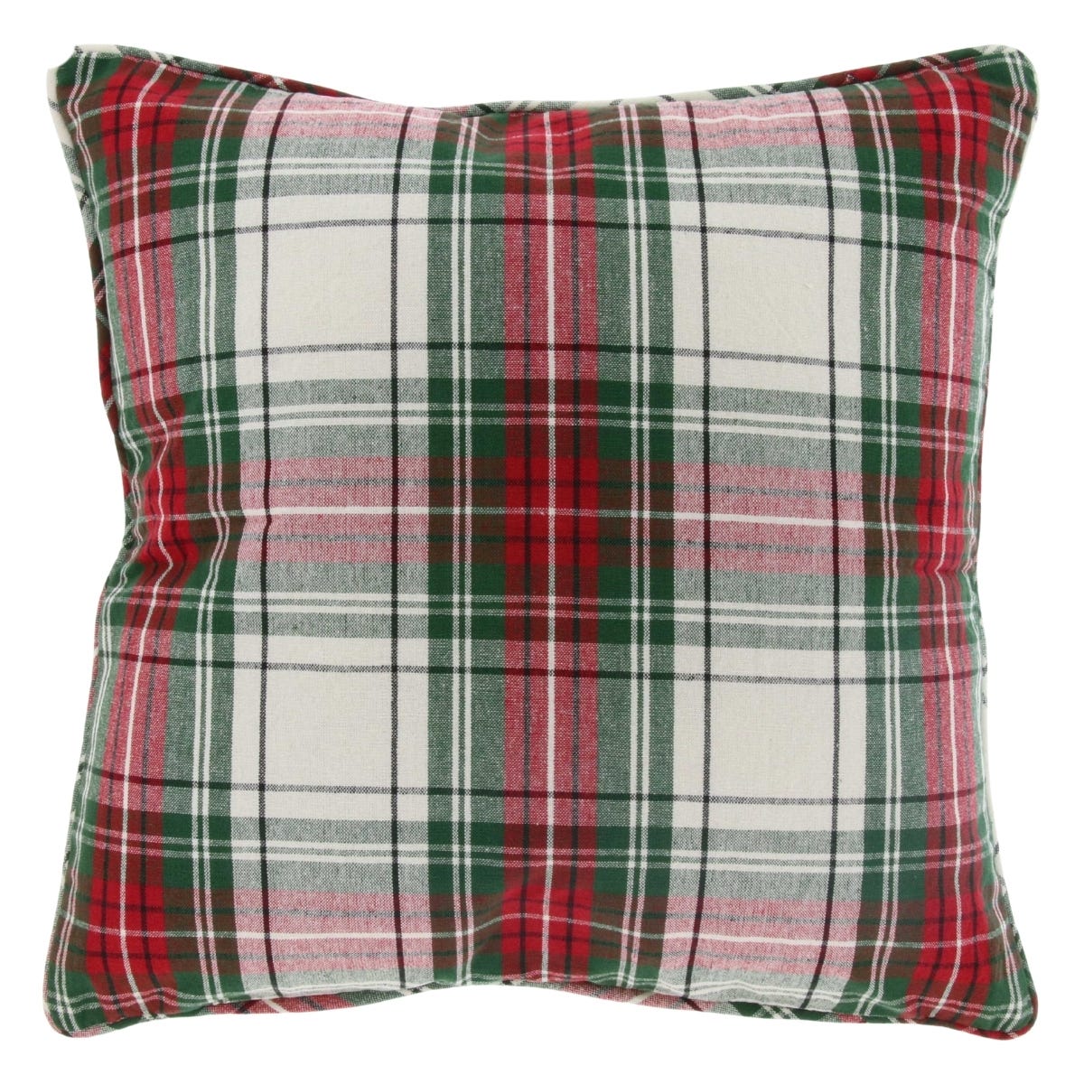Unique Living Sierkussen Xmas Tartan Wit 45 x 45 cm