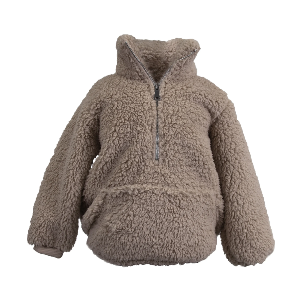Unique Living Hoodie Willow kids 4 - 6 jaar taupe 43 x 47 cm