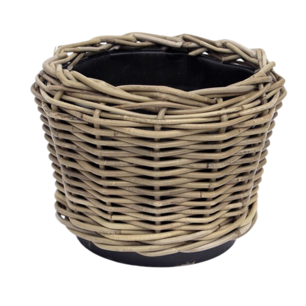 Van der Leeden Drypot Rotan Grijs 27x20