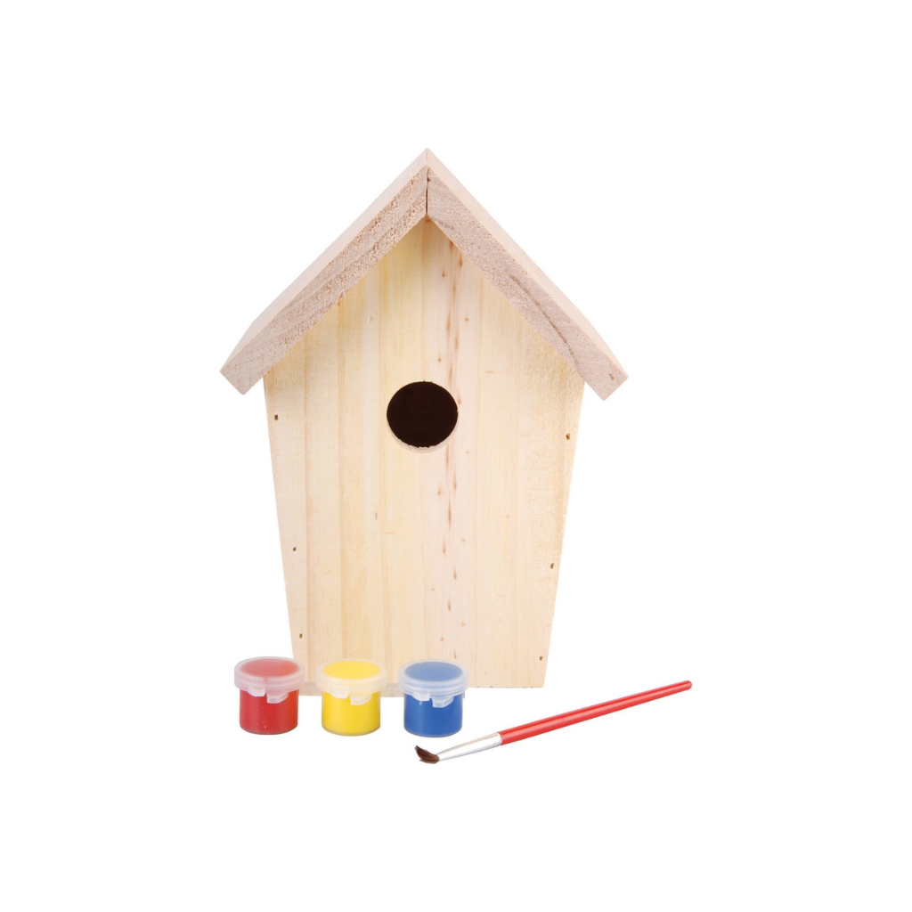 Esschert Design Doe-het-zelf nestkastje met verf