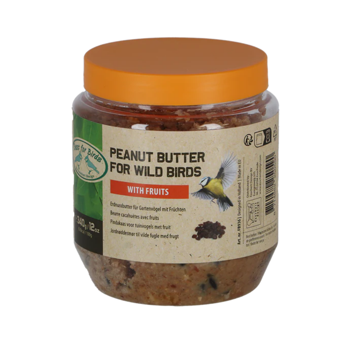 Esschert Design Vogelpindakaas Fruit 340 g