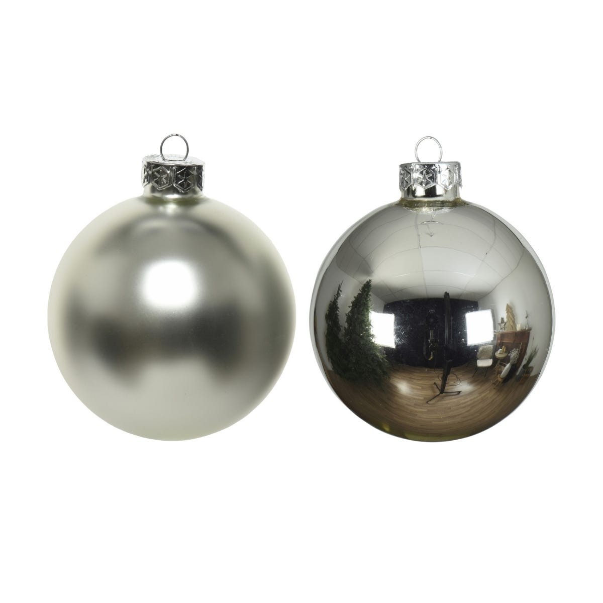 Decoris Kerstballen Glas Zilver Ø 6 cm 20 Stuks