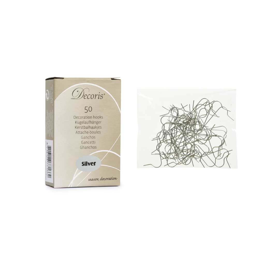 Kerstbalhaakjes Zilver 100 stuks