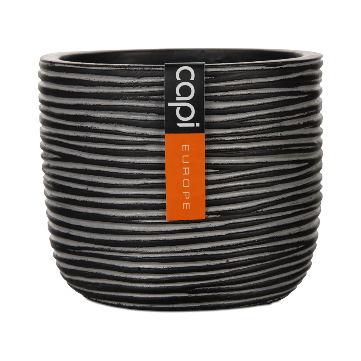 Capi Europe Pot bol Rib antraciet 9 x 9 x 8 cm